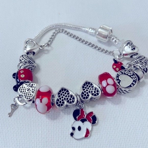Disney Mini Mouse Silver Charm Bracelet - Picture 10 of 11